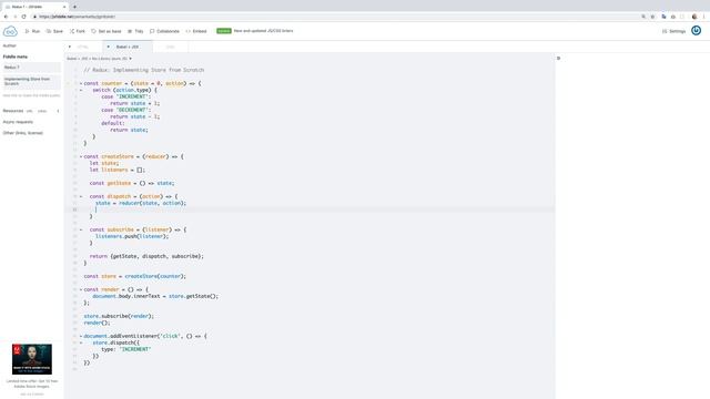 Redux Dersleri | createStore metotu sıfırdan implemente etmek смотреть онлайн