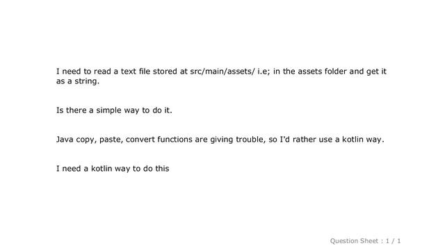 Android : Read a Text asset(text file from assets folder) as a String in Kotlin (Android) смотреть онлайн