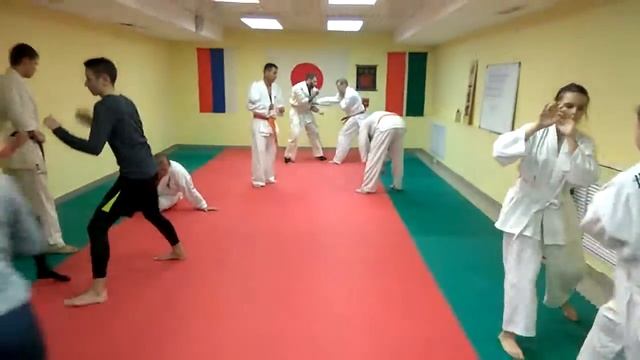 Тренировка двух видов (японский нокдаун/кикбоксинг)-5