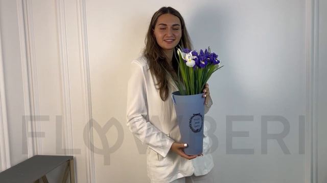 Купить Ирисы на FlowBeri ru Букет №11 смотреть онлайн