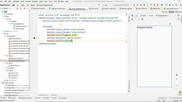 Bottom NavigationView in Android Studio | Bottom NavigationView with Fragment | Android Tutorial #6 смотреть онлайн