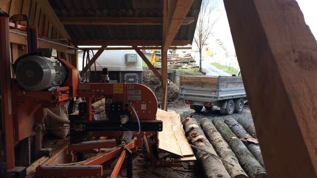 Wood-mizer Lt40 first week running смотреть онлайн