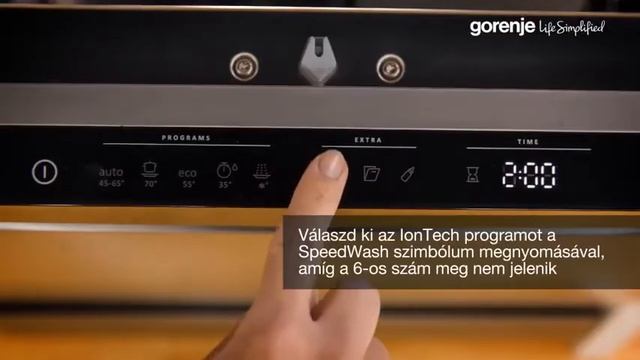 Gorenje Smart Flex mosogatógép IonTech funkció смотреть онлайн