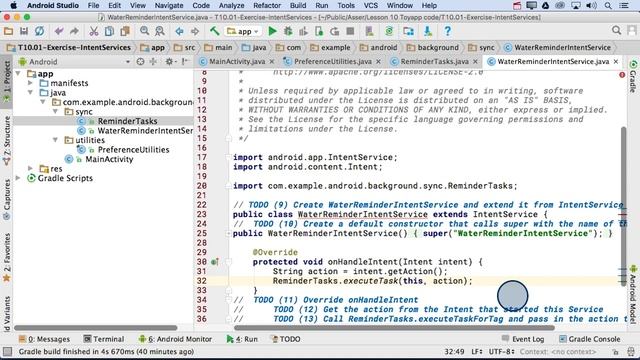 Android Tutorials by JavaCourseDrive - Adding an Intent Service | Android Background Tasks смотреть онлайн