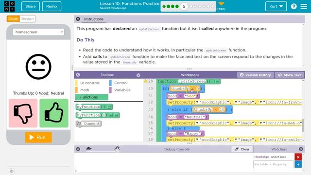 Code.org Lesson 10.4 Functions Practice | Tutorial with Answers | Unit 4 CS Principles смотреть онлайн