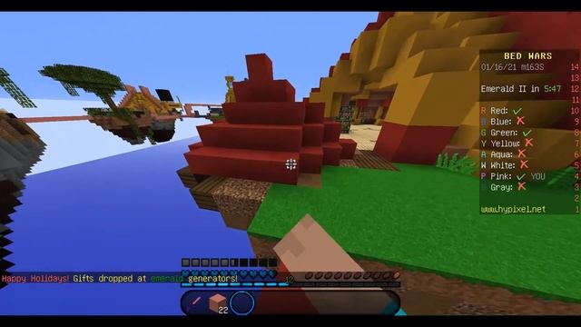 Java Bedwars ( Server ip in the description ) смотреть онлайн