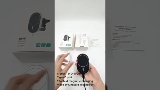 Автомобильная беспроводная зарядка для Iphone 12 и 13 на OZON | Артикул: JYD-WC96 | +16 смотреть онлайн