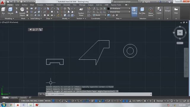 How to make 3D component in Autocad 2019 HINDI | UCS Autocad 2019 смотреть онлайн