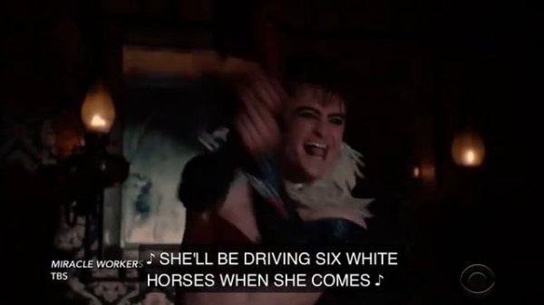 Daniel Radcliffe in Saloon Drag! Miracle Workers dance scene Aug 2021