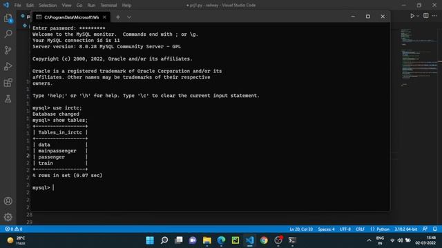 Python GUI Railway Project (Link in description) смотреть онлайн