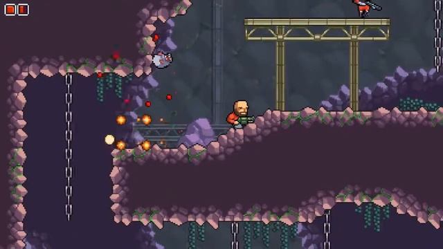 Omega Strike №1 - новый пиксельный платформер смотреть онлайн