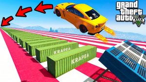 МОЖНО ЛИ ПЕРЕПРЫГНУТЬ 100+ КОНТЕЙНЕРОВ ЭКСПЕРИМЕНТ В ГТА 5 МОДЫ! ОБЗОР МОДА В GTA 5! ИГРЫ ВИДЕО MODS