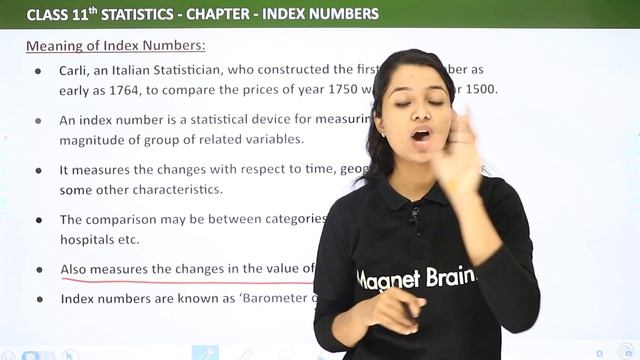 Meaning of Index Numbers - Index Numbers | Class 11 Economics - Statistics смотреть онлайн