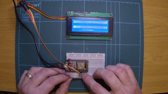 how to connect an i2c lcd display to an esp8266 смотреть онлайн