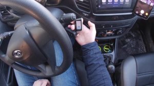 Как извлечь ключ из замка зажигания и не глушить двигатель Starline A93 Lada vesta