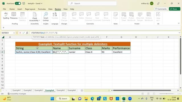How to use TEXTSPLIT Function in Excel to split the text into rows or columns using delimiter смотреть онлайн