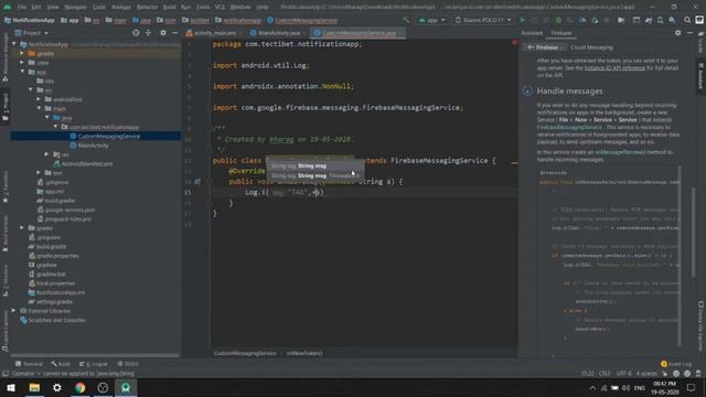 Firebase push notification with android (easiest way) смотреть онлайн
