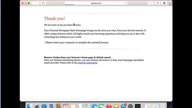 Can't uninstall/remove Genieo for Mac? смотреть онлайн
