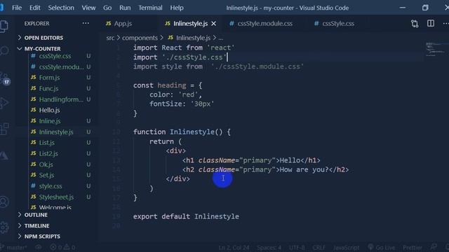 15 React.js Fundamentals (Styling and Css Modules) myanmar смотреть онлайн