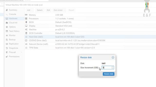 How Resize Virtual Hard Driver in Proxmox - Increasing disk size windows VM GUI смотреть онлайн