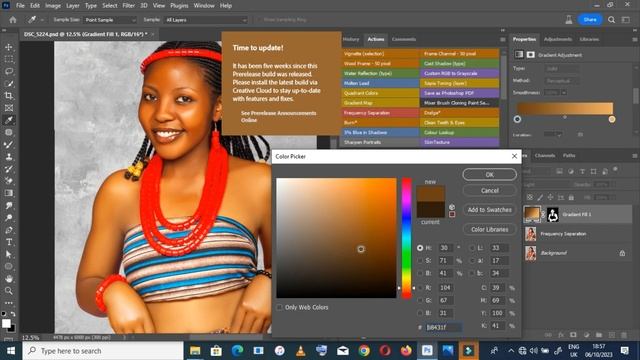 CREATING REALISTIC SKIN TONES USING ADOBE PHOTOSHOP GRADIENT TOOL смотреть онлайн