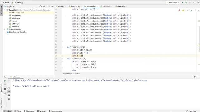 Калькулятор на Python + PyQt5 + QtDesinger. Часть 4 смотреть онлайн