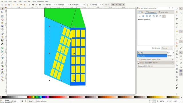 Как просто нарисовать город в Inkscape | How to draw city in Inkscape смотреть онлайн