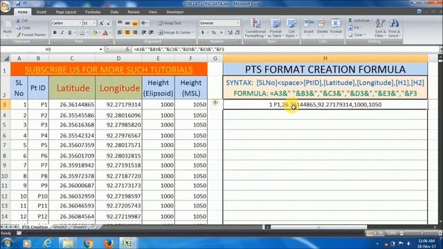 Lat Long to UTM by Excel and Mobile Topographer (English) смотреть онлайн