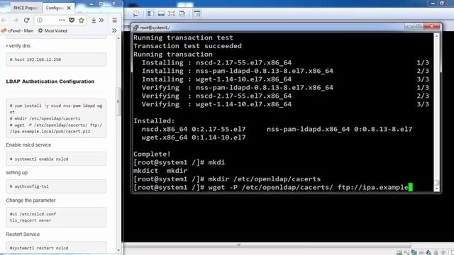 RHCE-7: Configure a system to authenticate using Kerberos смотреть онлайн
