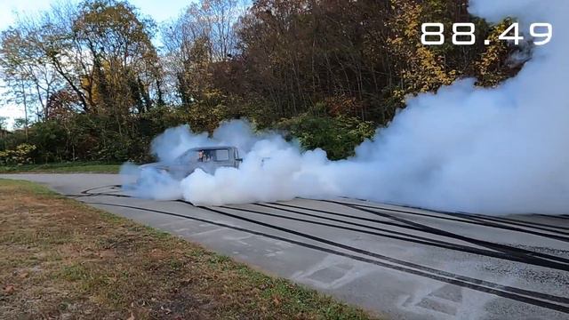 750 HP Supercharged F150 Burns Off 8 Tires! World's Best Burnout Video! смотреть онлайн