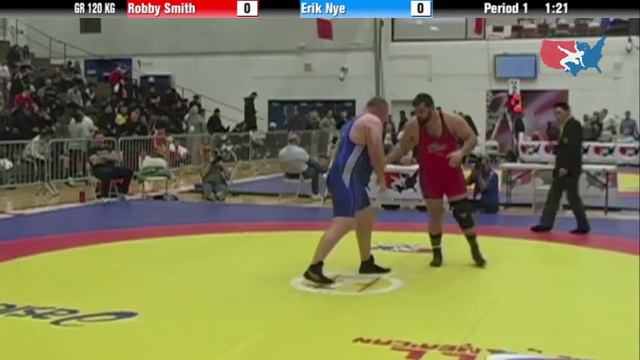 GR 120 KG CSF Robbie Smith NYAC vs Erik Nye Army смотреть онлайн