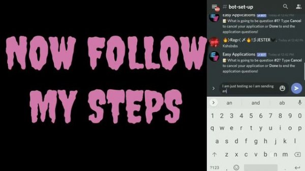 DISCORD EASY APPLICATION BOT SET UP