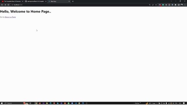 Routes Navigation between pages and links in React Js | React JS Tutorial (full course) - #60 смотреть онлайн