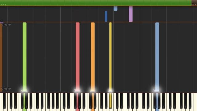 Reminiscence ~ Tragic Memories - Phoenix Wright Ace Attorney Dual Destinies in Synthesia смотреть онлайн