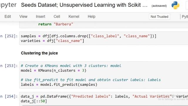 Seeds, Juice & Fish Dataset | Unsupervised Learning with Scikit Learn смотреть онлайн