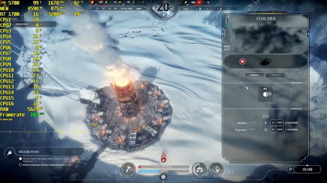Frostpunk | RX 5700 + Ryzen 7 1700 | 1080p High Settings | BENCHMARK смотреть онлайн