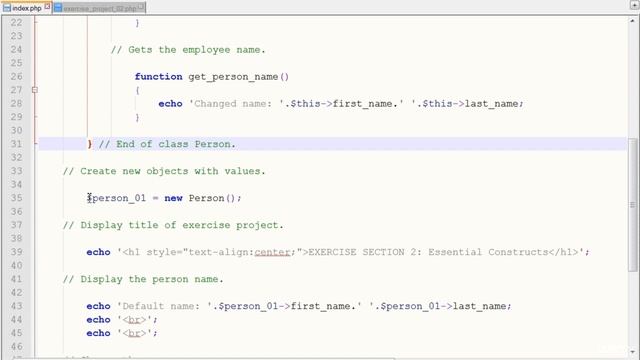 PHP OOP 326 Exercise 1 Explanation смотреть онлайн