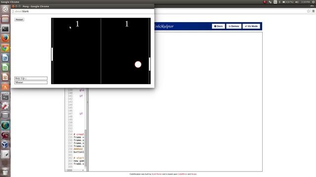 my python pong game running in codeskulptor смотреть онлайн