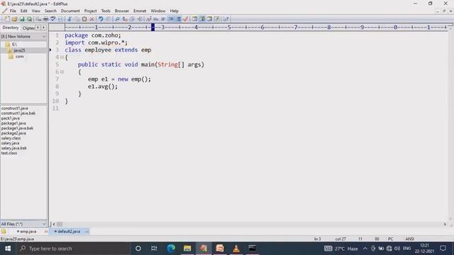Protected modifiers in JAVA in Tamil смотреть онлайн