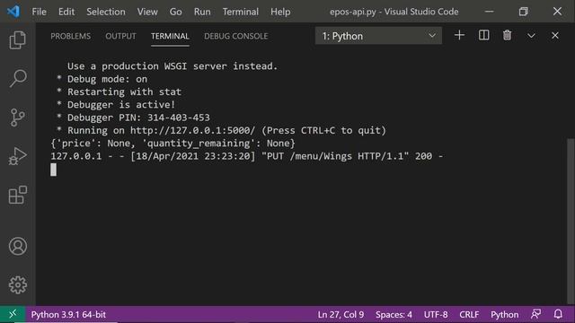 Create an EPOS system API using Flask - Python смотреть онлайн