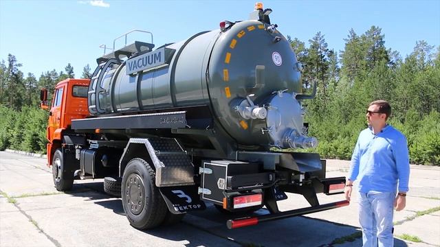 Ассенизаторская машина МВ-12 КАМАЗ-53605 по индивидуальному заказу смотреть онлайн