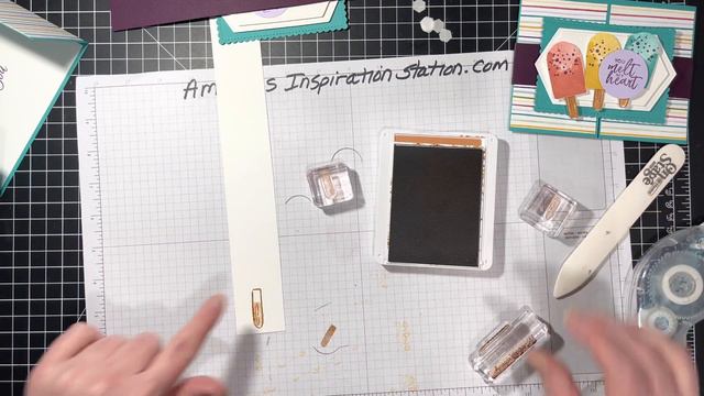 Stampin' Up! Sweet Ice Cream Fun Fold With Belly Ban