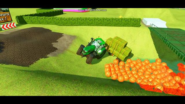 CLAAS VS CASE VS JOHN DEERE VS DEUTZ-FAHR VS VALTRA. COLOR TRACTORS Farming Simulator 22 смотреть онлайн
