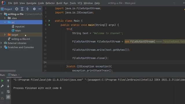 Writing A file - Java Tutorial (Beginner and Advanced) смотреть онлайн
