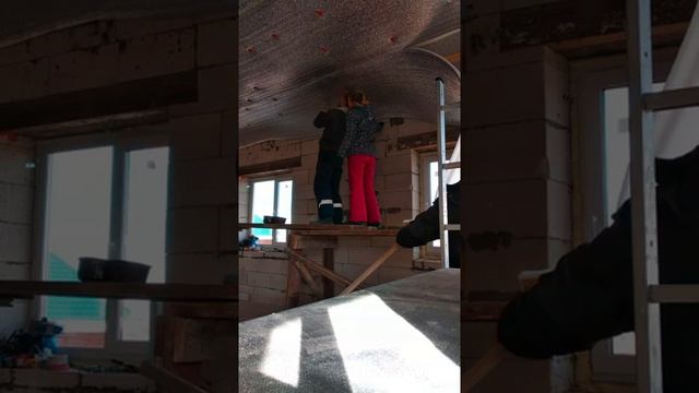Утепление чердачного перекрытия Тепофолом смотреть онлайн