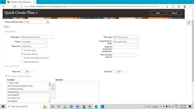 Oracle Fusion HCM Supplemental Life Plan | Oracle Fusion Human Capital Management Benefits |HCM BIS смотреть онлайн