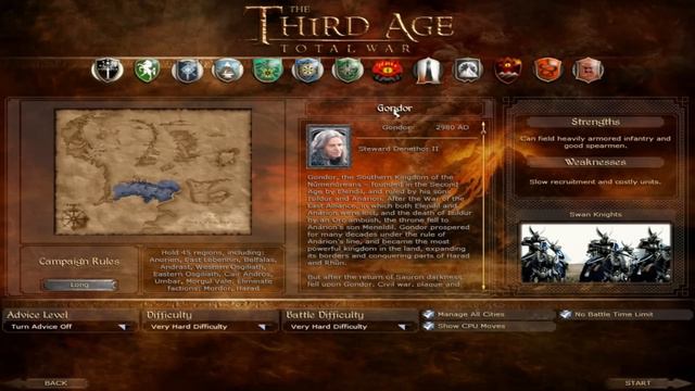 Lets Play The Third Age Total War-Gondor Campaign: Part 1 смотреть онлайн