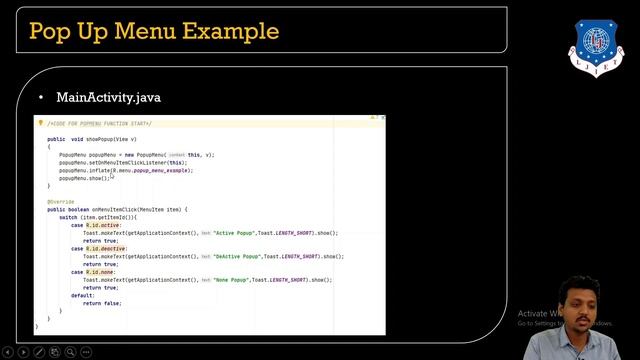 Lec-37_Menus in Android-Context & Popup Menu |Mobile Application Development | Computer Engineerin смотреть онлайн