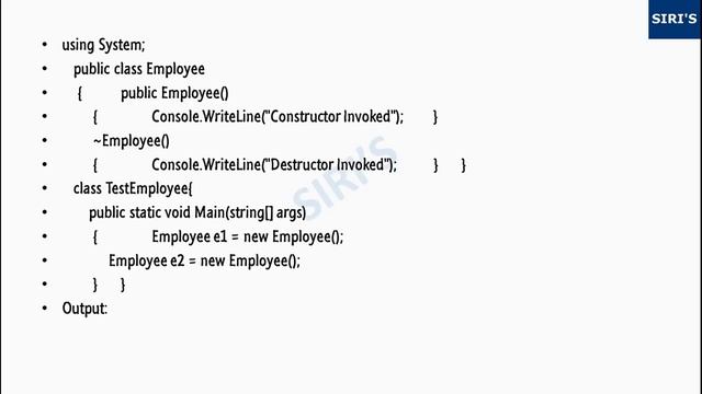 csharp c# tutorial 26 destructor смотреть онлайн