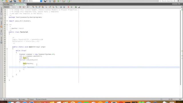 Factorial Program in Java in Tamil смотреть онлайн